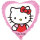 Flexmetal Folienballon Hello Kitty  ø45cm-1St