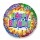 Flexmetal Folienballon Happy Birthday Luftschlangen  ø45cm-1St
