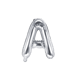 Partydeco Folienballon Buchstabe A Silber 35cm-1St