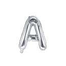 Partydeco Folienballon Buchstabe A Silber 35cm-1St