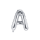 Partydeco Folienballon Buchstabe A Silber 35cm-1St
