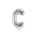 Partydeco Folienballon Buchstabe C Silber 35cm-1St