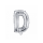 Partydeco Folienballon Buchstabe D Silber 35cm-1St
