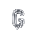 Partydeco Folienballon Buchstabe G Silber 35cm-1St