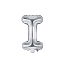Partydeco Folienballon Buchstabe i Silber 35cm-1St