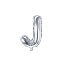 Partydeco Folienballon Buchstabe J Silber 35cm-1St