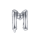 Partydeco Folienballon Buchstabe M Silber 35cm-1St