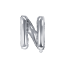 Partydeco Folienballon Buchstabe N Silber 35cm-1St
