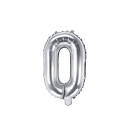 Partydeco Folienballon Buchstabe O Silber 35cm-1St
