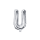 Partydeco Folienballon Buchstabe U Silber 35cm-1St