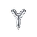 Partydeco Folienballon Buchstabe Y Silber 35cm-1St