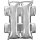 Riethmüller Folienballon Sonderzeichen # Silber 35cm-1St