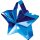 Anagram Ballongewicht Stern Blau 170 g-1St
