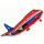 Flexmetal Folienballon Flugzeug Rot 99cm unverpackt-1St