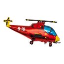 Flexmetal Folienballon Hubschrauber Rot 96cm unverpackt-1St