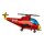 Flexmetal Folienballon Hubschrauber Rot 96cm unverpackt-1St
