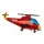 Luftballon Hubschrauber Rot Folie 99cm