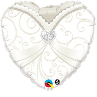 Qualatex Folienballon Brautkleid  ø45cm-1St
