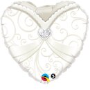 Qualatex Folienballon Brautkleid  ø45cm-1St