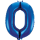 Globos Folienballon -Zahl 0- Blau-Dunkelblau Folie 86cm-1St