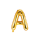Partydeco Folienballon Buchstabe A Gold 35cm-1St