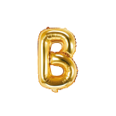 Partydeco Folienballon Buchstabe B Gold 35cm-1St