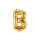 Partydeco Folienballon Buchstabe B Gold 35cm-1St