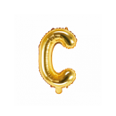 Partydeco Folienballon Buchstabe C Gold 35cm-1St