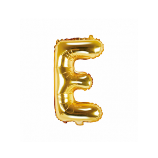 Partydeco Folienballon Buchstabe E Gold 35cm-1St