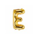 Luftballon Buchstabe E Gold Folie ca 35cm