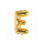 Partydeco Folienballon Buchstabe E Gold 35cm-1St