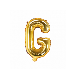Partydeco Folienballon Buchstabe G Gold 35cm-1St