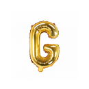 Partydeco Folienballon Buchstabe G Gold 35cm-1St