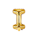 Partydeco Folienballon Buchstabe i Gold 35cm-1St