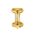 Partydeco Folienballon Buchstabe i Gold 35cm-1St