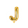 Partydeco Folienballon Buchstabe J Gold 35cm-1St