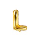 Luftballon Buchstabe L Gold Folie ca 35cm