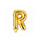 Partydeco Folienballon Buchstabe R Gold 35cm-1St