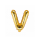 Partydeco Folienballon Buchstabe V Gold 35cm-1St