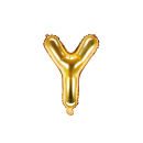 Partydeco Folienballon Buchstabe Y Gold 35cm-1St