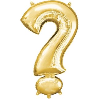 Luftballon Symbol ? Gold Folie ca 35cm