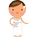 Luftballon Braut Folie-Figur 101cm Anagram