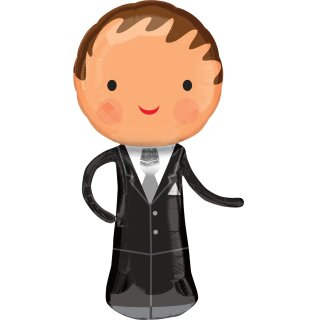 Luftballon Bräutigam Folie-Figur 101cm Anagram