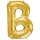 Globos Folienballon Buchstabe B Gold Folie 86cm-1St