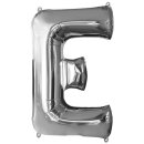 Anagram Folienballon Buchstabe E Silber Folie 86cm-1St