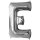 Anagram Folienballon Buchstabe E Silber Folie 86cm-1St