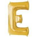 Globos Folienballon Buchstabe E Gold Folie 86cm-1St