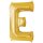Globos Folienballon Buchstabe E Gold Folie 86cm-1St