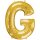 Globos Folienballon Buchstabe G Gold Folie 86cm-1St