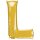 Globos Folienballon Buchstabe L Gold Folie 86cm-1St